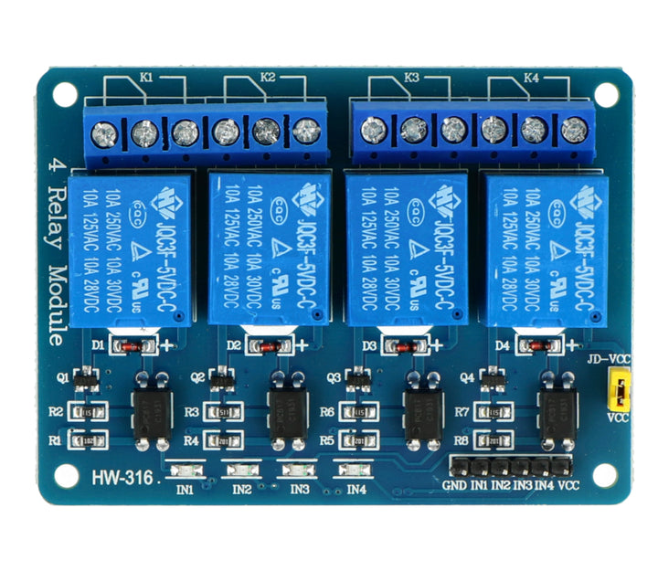 4 Channel Optocoupler Relay Module – Taalimiyah